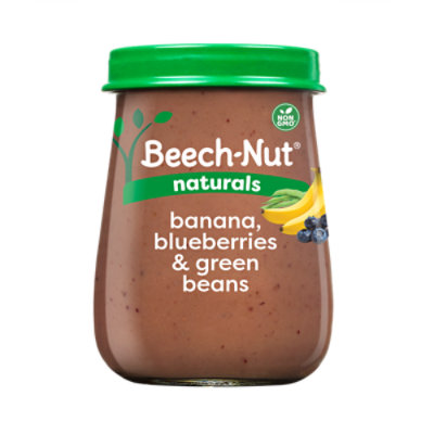 Beech-Nut Naturals Stage 2 Banana Blueberries & Green Beans Baby Food - 4 Oz - Image 1