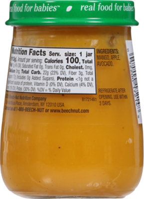 Beech-Nut Naturals Stage 2 Mango Apple & Avocado Baby Food - 4 Oz - Image 5