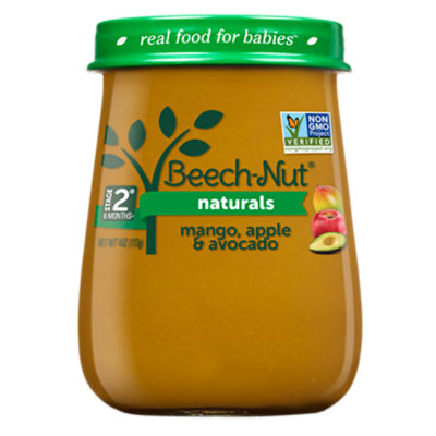 Beech-Nut Naturals Baby Food Stage 2 Mango Apple & Avocado - 4 Oz