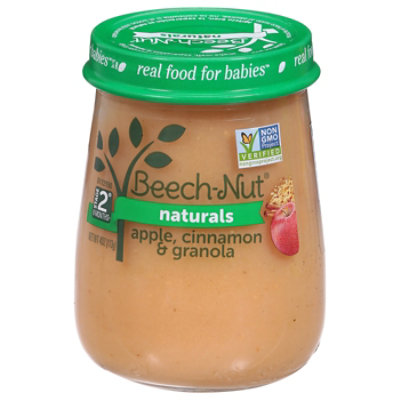 Beech-Nut Naturals Stage 2 Apple Cinnamon & Granola Baby Food - 4 Oz - Image 2