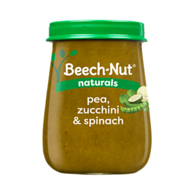 Beech-Nut Naturals Stage 2 Spinach Zucchini & Peas Baby Food - 4 Oz