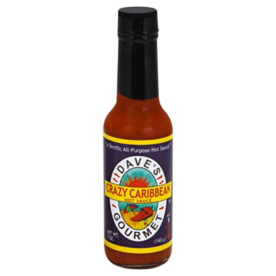 Daves Gourmet Sauce Hot Crazy Caribbean - 5 Oz