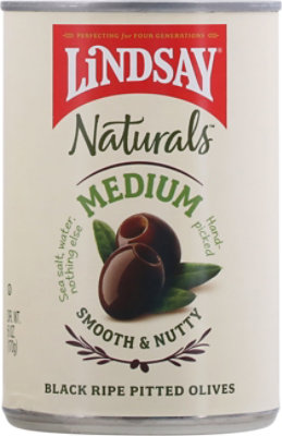 Lindsay Naturals Olives Black Pitted Ripe California Medium - 6 Oz - Image 2