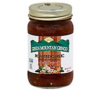 Green Mountain Gringo Salsa Roasted Garlic Medium Jar - 16 Oz