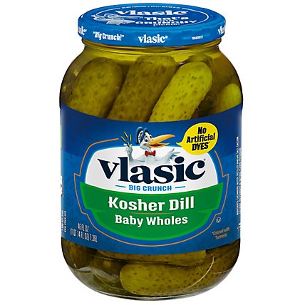 Vlasic Keto Friendly Kosher Dill Baby Whole Pickles Jar - 46 Fl. Oz. - Image 2