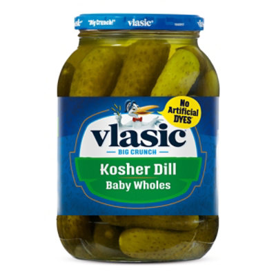 Vlasic Keto Friendly Kosher Dill Baby Whole Pickles - 46 Fl Oz - Image 1