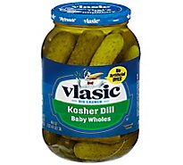 Vlasic Keto Friendly Kosher Dill Baby Whole Pickles Jar - 46 Fl. Oz.