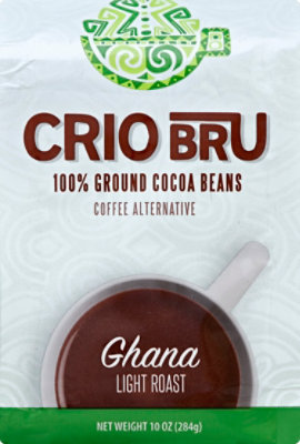 Crio Bru Cocoa Beans Ground Ghana Light Roast - 10 Oz - Image 2