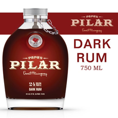 Papas Pilar Dark Rum 86 Proof - 750 Ml - Image 1