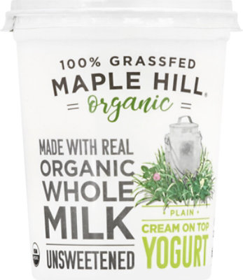 Maple Hill Creamery Yogurt Cream on Top Plain - 32 Oz - Image 2