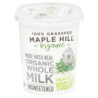 Maple Hill Creamery Yogurt Cream on Top Plain - 32 Oz - Image 1