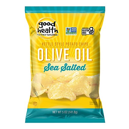 Good Health Kettle Chips Olive Oil Sea Salt - 5 Oz - acmemarkets Good Health Kettle Chips Olive Oil Sea Salt - 5 Oz - acmemarkets