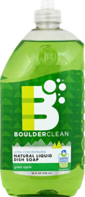 Boulder Clean Dish Soap Liquid Apple Orchard Bottle - 28 Fl. Oz. - Image 2