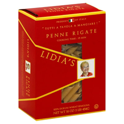 Lidias Pasta Penne Rigate Box - 16 Oz