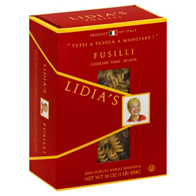 Lidias Pasta Fusilli Box - 16 Oz