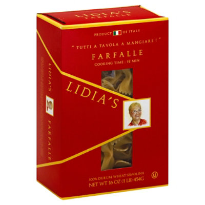 Lidias Pasta Farfalle Box - 16 Oz - Image 1