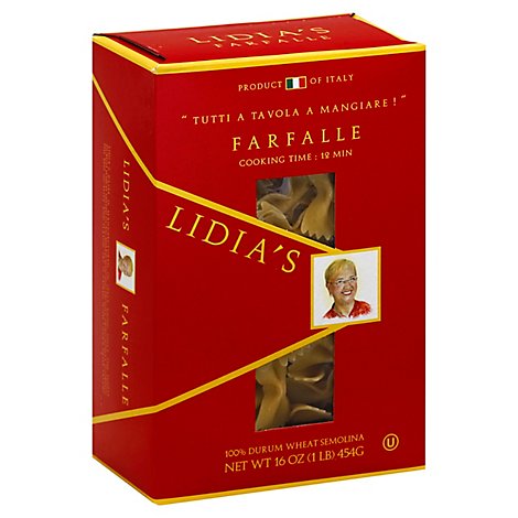Lidias Pasta Farfalle Box - 16 Oz