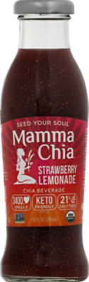 Mama Chia Vitality Beverage Strawberry Lemon Organic - 10 Fl. Oz. - Image 1