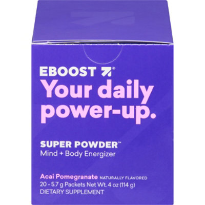 Eboost For Energy & Immunity Acai Pomegranate Natural Powder - Case - Image 3