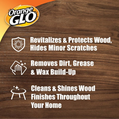 Orange Glo Wood Furniture 2 In 1 Clean  Polish Spray - 16 Oz - Image 2