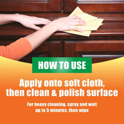 Orange Glo Wood Furniture 2 In 1 Clean  Polish Spray - 16 Oz - Image 3