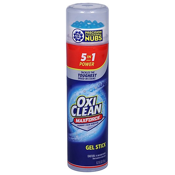 OxiClean Maxforce 5 In 1 Power Spot Gel Stain Remover Stick For Clothes - 6.2 Fl. Oz.