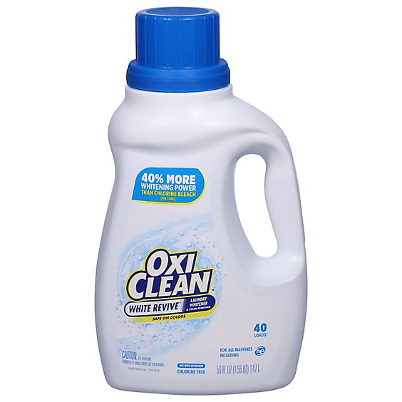 OxiClean White Revive Liquid Laundry Whitener Plus Stain Remover - 50 Oz