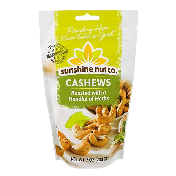 Sunshine Nut Company Cashews Roasted with a Handful of Herbs - 7 Oz