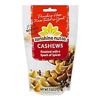 Sunshine Nut Company Cashews Roasted with a Spark of Spices - 7 Oz - Image 1