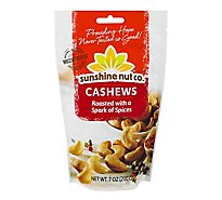 Sunshine Nut Company Cashews Roasted with a Spark of Spices - 7 Oz