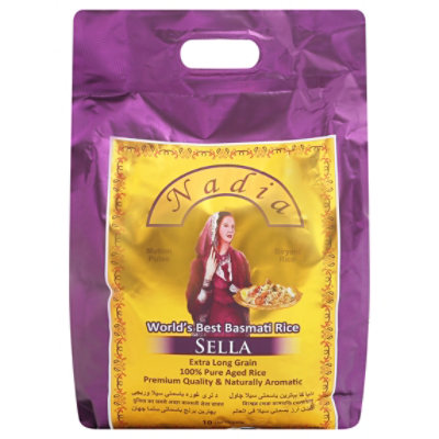 Basmati Sella Rice Extra Long Grain - 10 LB - Image 1