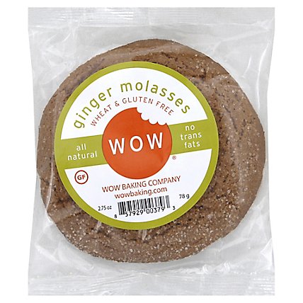 Wow Cookie Ginger Molasses Gluten Free - Each - Image 1