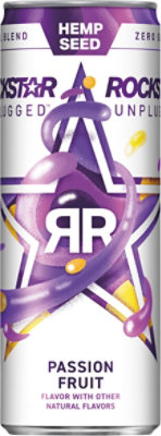 Rockstar Unplugged Passion Fruit - 12 Fl Oz - Image 2