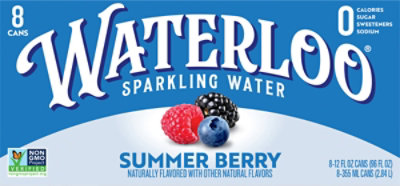Waterloo Summer Berry Sparkling Water - 8 - 12 Fl Oz - Image 5