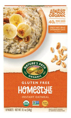 Nature's Path Organic Gluten Free Homestyle Oatmeal - 11.3 Oz - Image 1