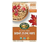 Nature's Path Organic Brown Sugar Maple Gluten Free Instant Oatmeal - 11.3 Oz
