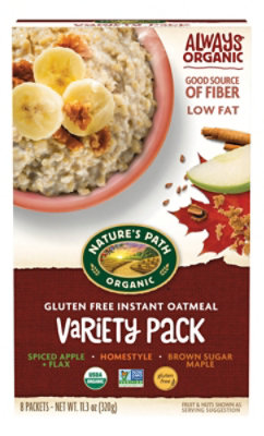 Nature's Path Organic Variety Pack Gluten Free Oatmeal - 11.3 Oz - Image 1