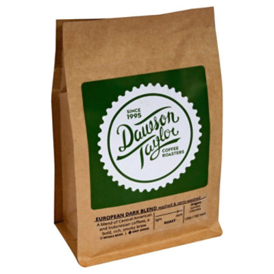 Dawson Taylor European Dark Blend Coffee - 12 Oz