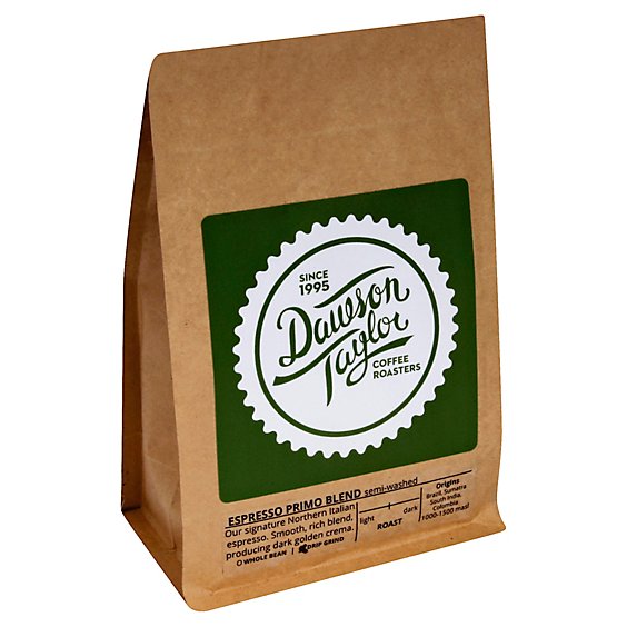 Dawson Taylor Coffee Espresso Primo Blend Pack - 12 Oz