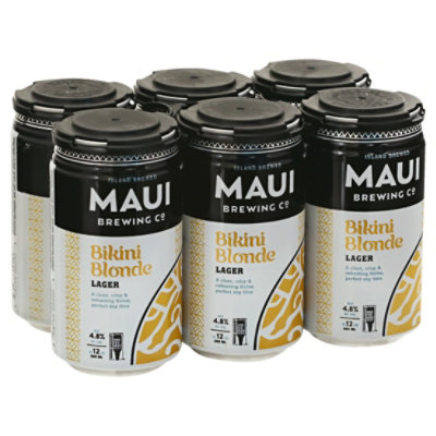 Maui Bikini Blonde Lager In Cans - 6-12 Fl. Oz.