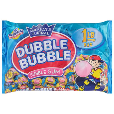 Dubble Bubble Original Flavored Twist Wrapped Bubble Gum Bag - 16