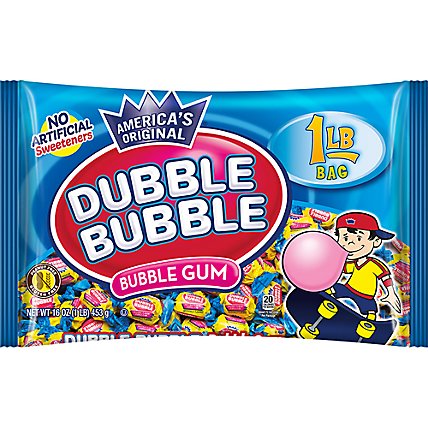 Dubble Bubble Twist Wrap Bubble Gum Bag - 16 Oz - Image 1