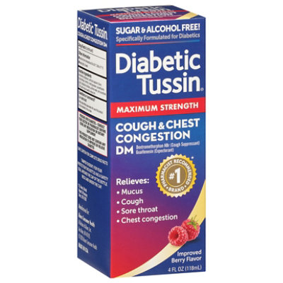 Diabetic Tussin Cgh Supp Mx - 4 Fl. Oz. - Image 2