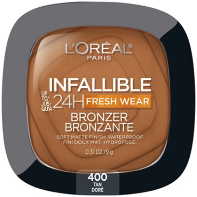 L'Oreal Paris Infallible Up to 24H Fresh Wear Soft Matte Bronzer Tan - 0.31 Oz - Image 1