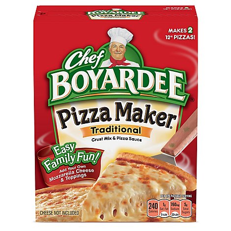 Chef Boyardee Pizza Kit Cheese Family Size Box - 31.85 Oz