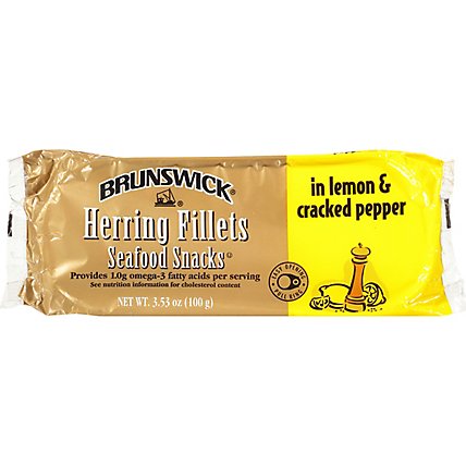 Brunswick Seafood Snacks Lemon Pepper - 3.53 Oz - Image 1