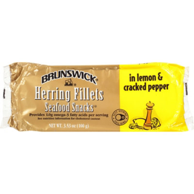 Brunswick Seafood Snacks Lemon Pepper - 3.53 Oz - Image 1