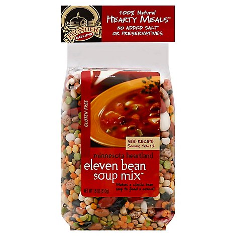 Frontier Soups Hearty Meals Soup Mix Gluten Free Eleven Bean - 18 Oz