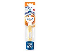 Spinbrush Pro Clean Gold Or Blue Battery Powered Medium Bristles Toothbrush - Each