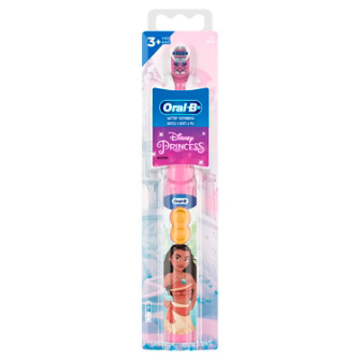 Oral-B Kids Toothbrush Battery Powered Kids 3+ Disney Princess Soft Bristles - Each - Image 2